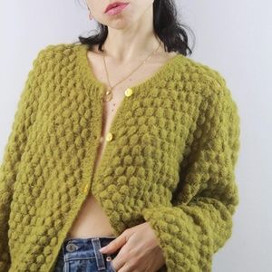 Vintage 90s Oversized Wool Cardigan